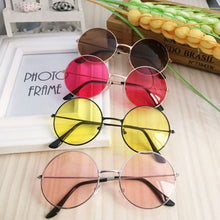 Load image into Gallery viewer, Retro Round Sunglasses Women Sun Glasses Lens Alloy Sunglasses