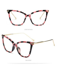 Load image into Gallery viewer, Vazrobe 140mm Oversized Transparent Glasses Women Cat Eye Women's